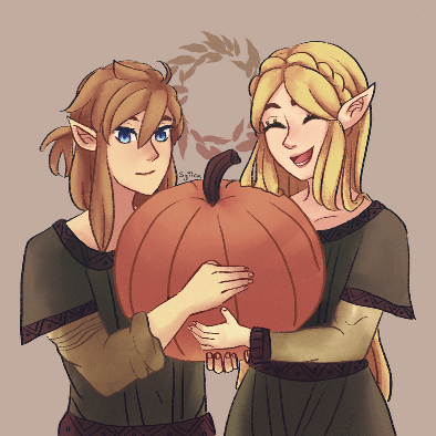 2020, Zelda and Link from Breath of the Wild. (I think most of my personal art is literally just Zelink... HAHA)