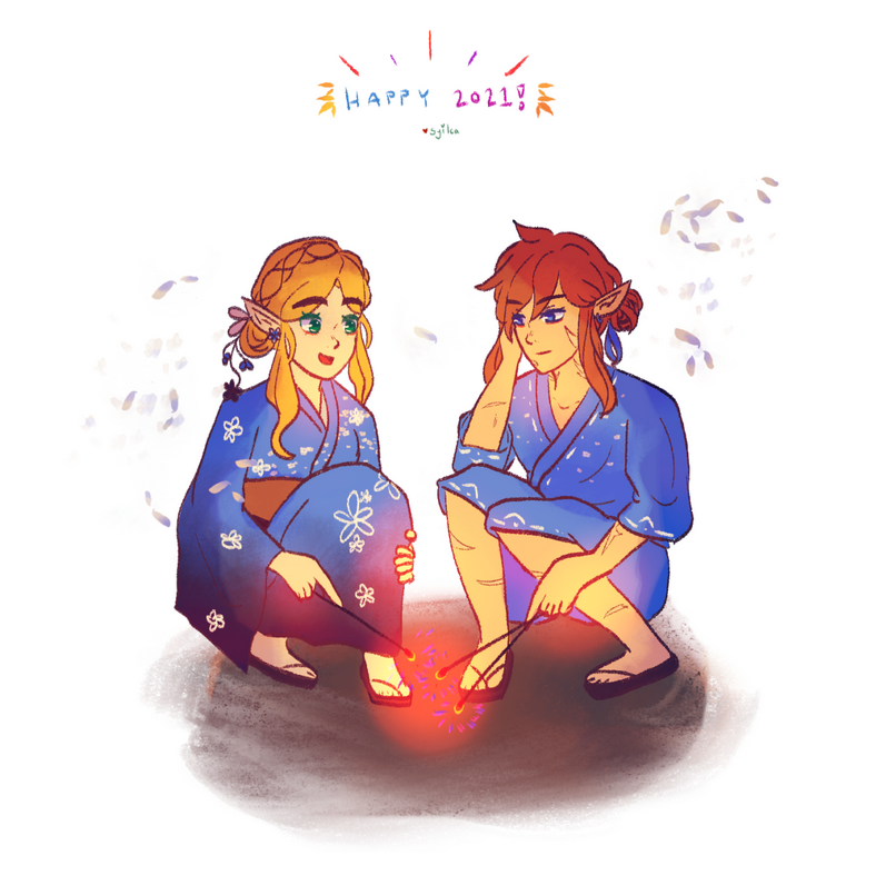 2020, Zelda and Link from Breath of the Wild.