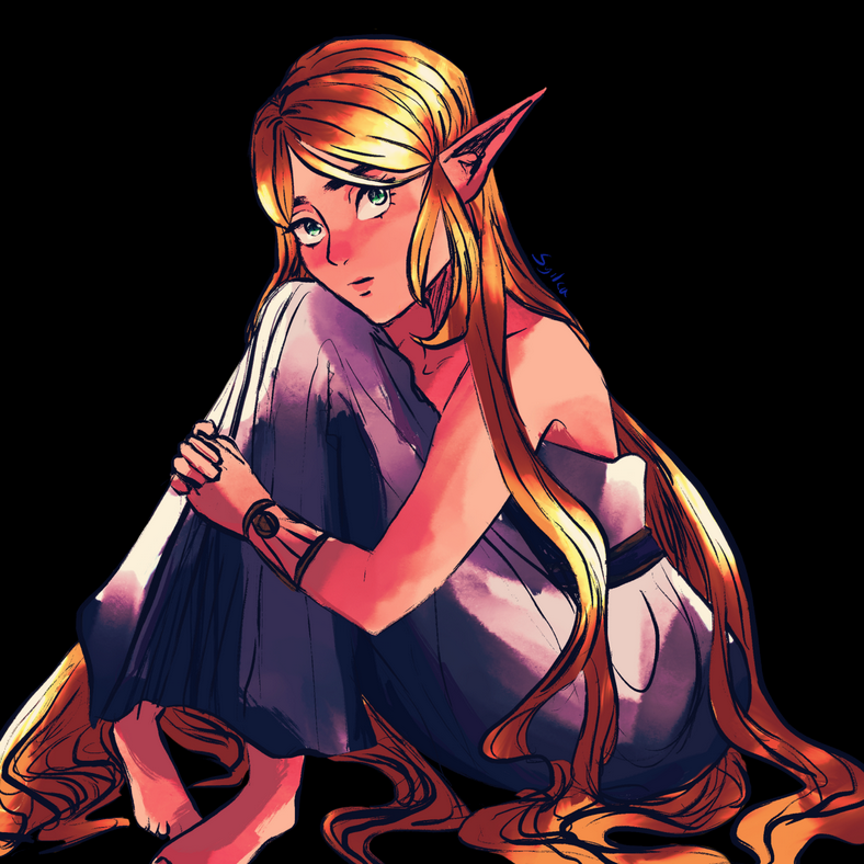 2021, Zelda from Breath of the Wild. I was experimenting a lot with brushes... not too fond of how this one turned out though!