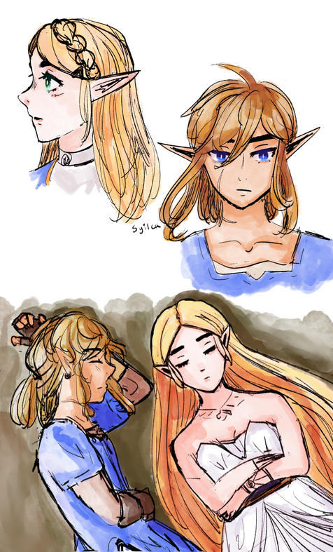 2021, Zelda and Link from Breath of the Wild. I like this piece a lot!