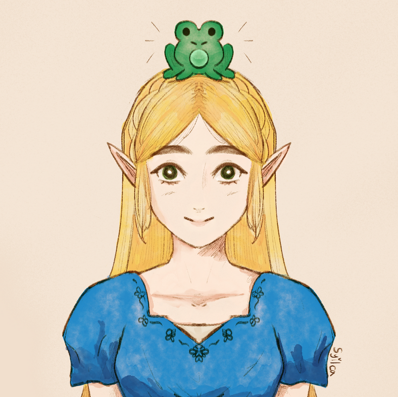 2021, Zelda and Frog from Breath of the Wild. 