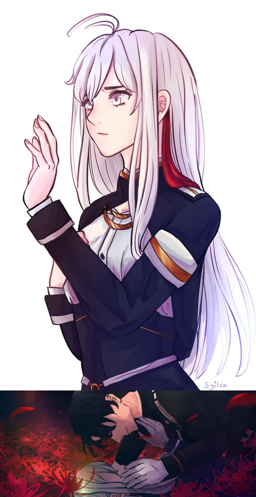 2021, Lena and Shin from 86 -Eighty Six-. My angsty art era...