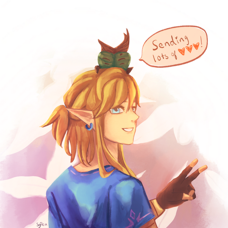 2021, Link from Breath of the Wild. A birthday gift for Furnieo!