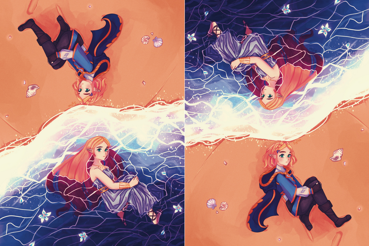 2022, Zelda from Breath of the Wild. I decided to redraw one of my favorite Zelda pieces from 2021!