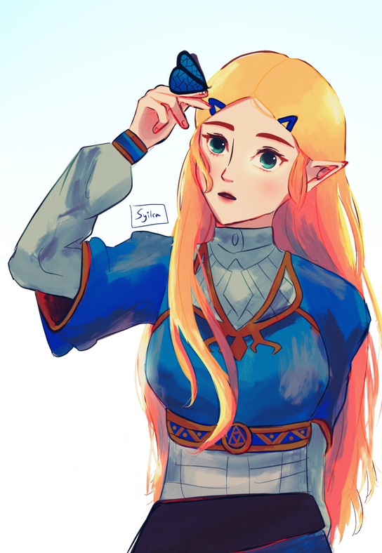 2022, Zelda from Breath of the Wild. Was trying out a new style, not too fond of it though.
