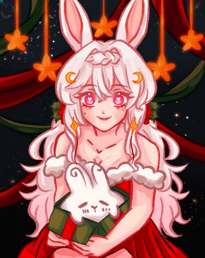 2024, Streamer persona. For Christmas! I thought she turned out very cute.