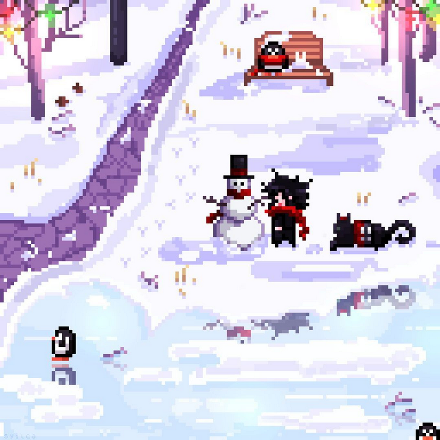 2024, Pixel, Brizn's OC. I wanted to draw something winter-y and my friend's persona fit it perfectly!