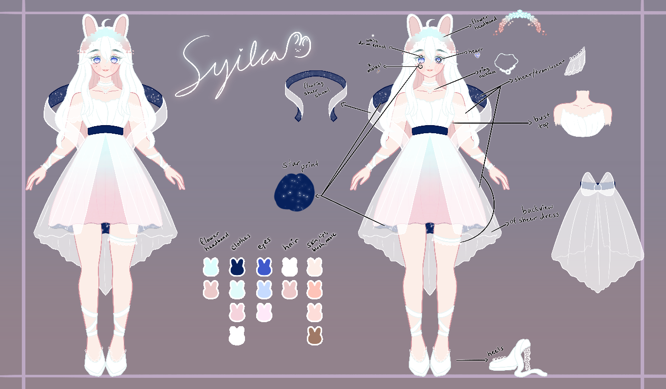 2024, My old reference sheet! I forgot to post this... It was made in the early 2024s I'm prety sure.