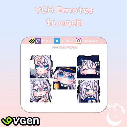 2024, YCH emotes for FadeMaster.