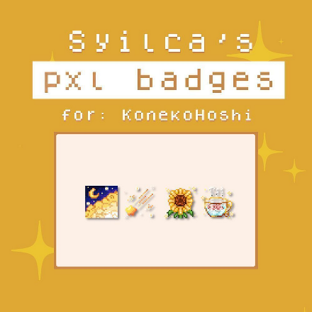 2024, Pixel badges for Konekohoshi.