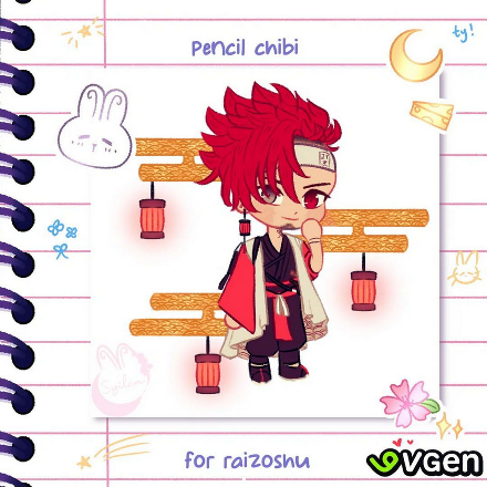 2025, Pencil chibi for Raizoshu.