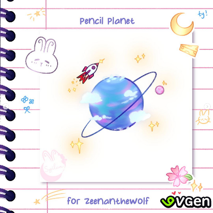 2025, Pencil Chibi for Zeenanthewolf.