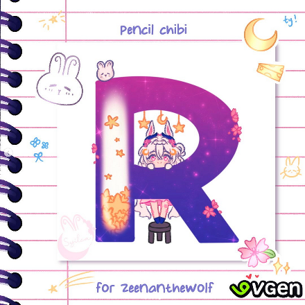 2025, Pencil Chibi for Zeenanthewolf.