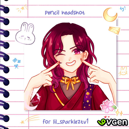 2025, Pencil headshot for Sparkle.