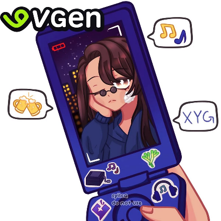 2024, YCH flip phone for Xygdrasil.